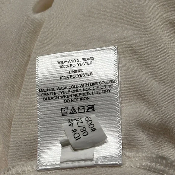 Express Women’s Sheer Dot Ruffle Blouse, Size Small Petite (SP) - Picture 12 of 16